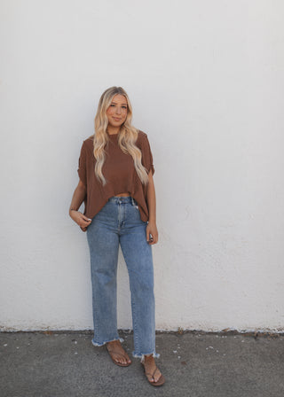 Collins Sweater Top - Camel