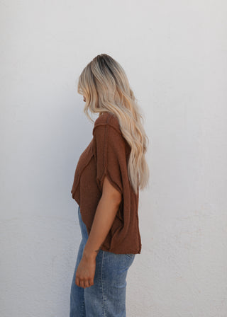 Collins Sweater Top - Camel