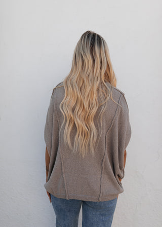 Collins Sweater Top - Mocha