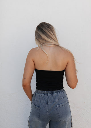 Hayden Strapless Top - Black