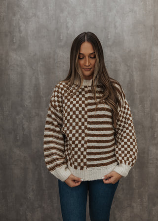 Leighton Check Sweater