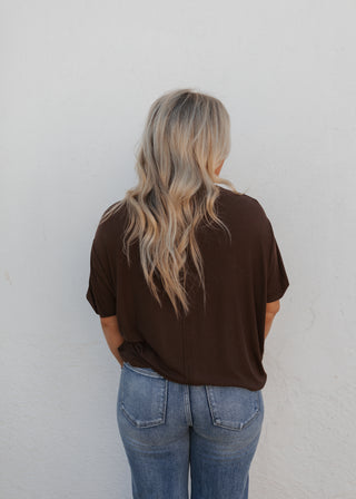 Riley Tee - Chocolate
