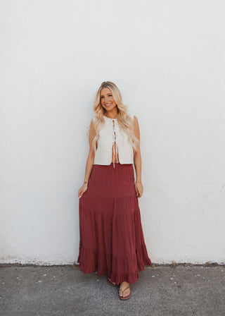 Nomad Skirt - Marsala