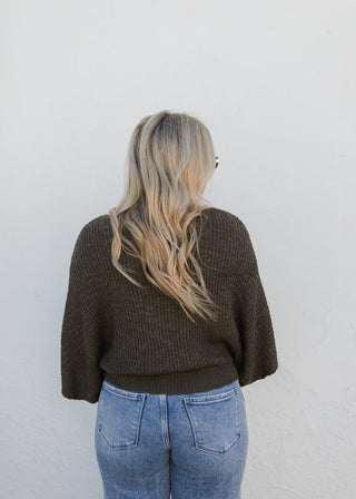 Kate Sweater Top - Olive