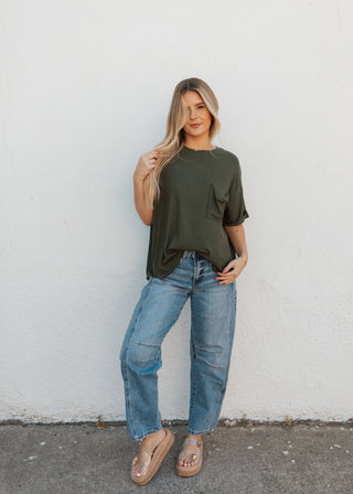 Riley Tee - Olive