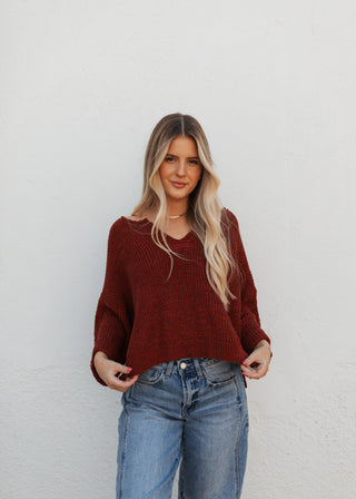 Camrin Knit Top - Rust