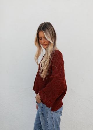 Camrin Knit Top - Rust
