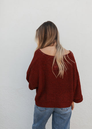 Camrin Knit Top - Rust