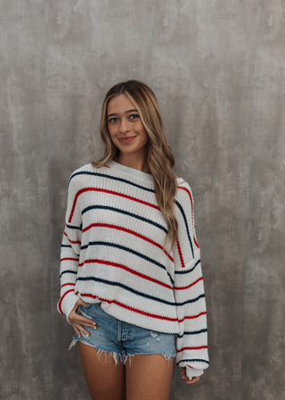 Red White & Blue Sweater