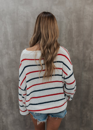 Red White & Blue Sweater