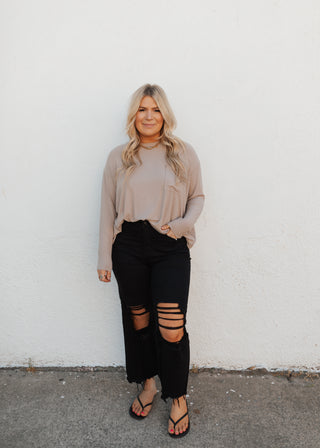Riley Long Sleeve - Light Mocha
