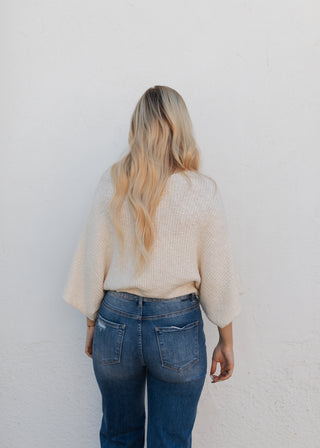 Kate Sweater Top - Cream