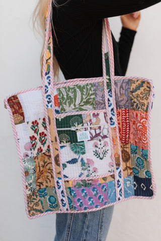 Patchwork Quilted Tote