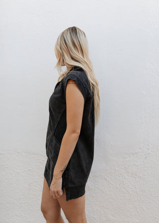 Jemma Dress-Black/Charcoal
