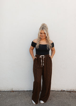 Cozy Leopard Pants