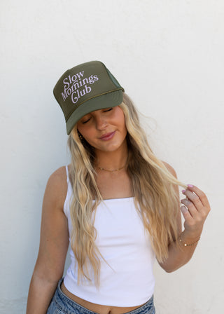 Slow Mornings Club Trucker