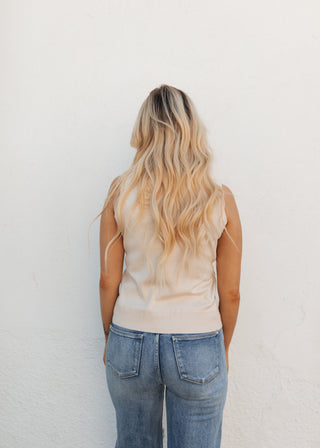 Autumn Vest Top - Latte