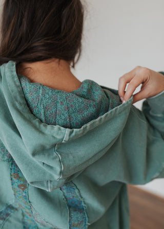 Junie Hoodie - Aqua