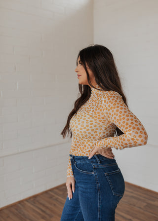 Golden Girl Mesh Top