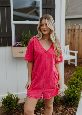 Parker Romper - Pink