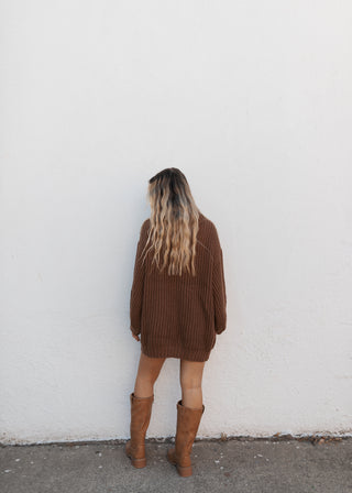 Preston Sweater Dress - Cocoa