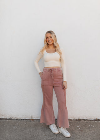 Lounge Around Pants - Mauve