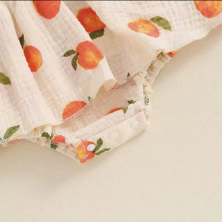 Georgia Peach Bubble Romper