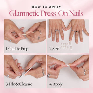 White Swan Press-On Nails | Short Oval Solid Holiday Nails
