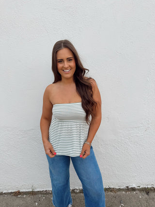 Hayden Tube Top - Sage