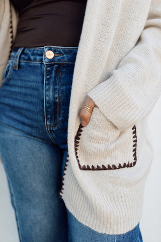 Cason Stitch Knit Cardigan