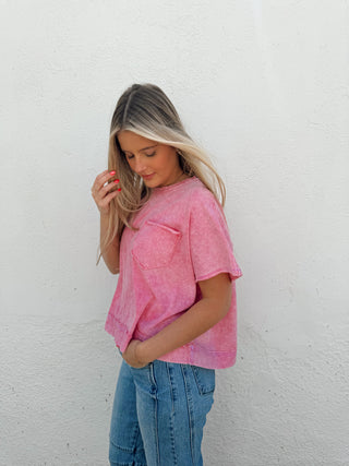 Harrison Tee - Hot Pink