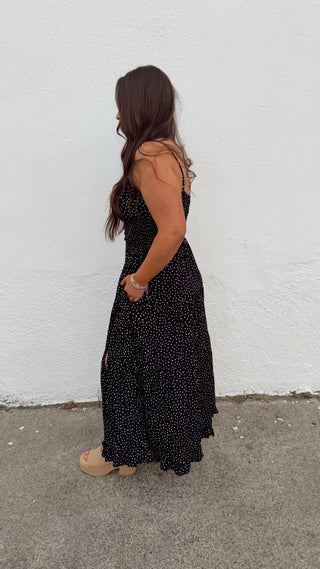 Hadley Polka Dot Dress - Black