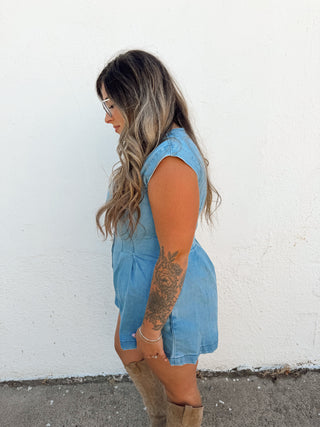 Ella Denim Romper