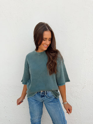 Will Waffle Tee - Teal