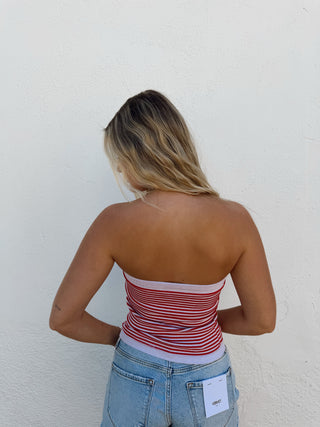 American Honey Tube Top - Red