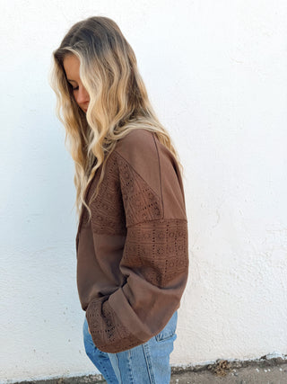 Callan Crochet Hoodie