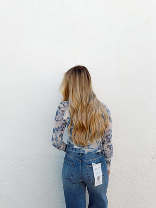 Roe Floral Mesh Top