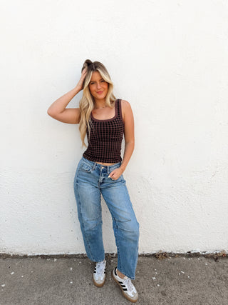 Cora Plaid Tank