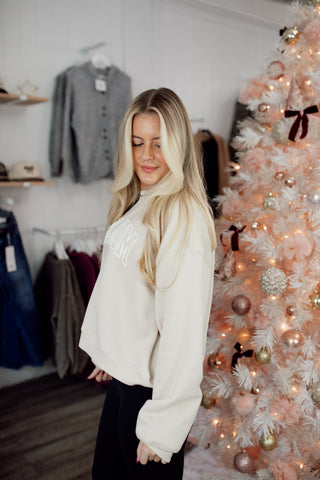 Girl Mom Puff Crewneck