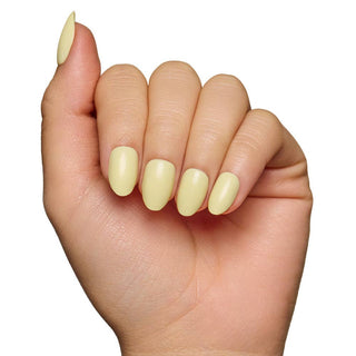 Pastel Yellow Glamnetic Nails