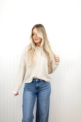 Piper Cardigan Sweater - Khaki