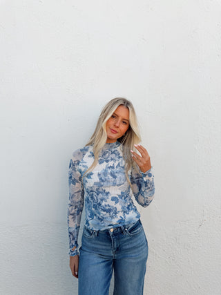 Roe Floral Mesh Top
