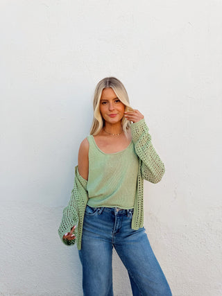 Remi Cardigan Tank Set
