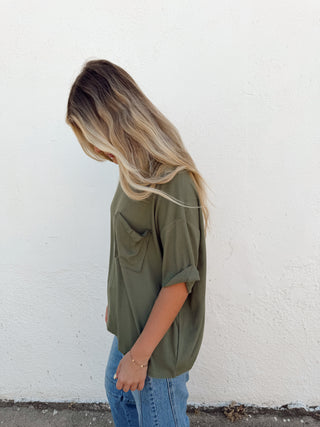 Riley Tee - Olive