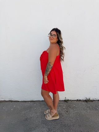 Bobbie Dress - Red