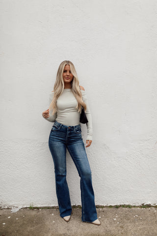 Bailey Boat Neck Top - Sage