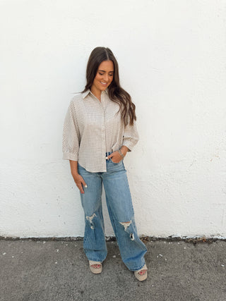 Lisa Plaid Top