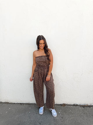 Cloud Barrel Jumper - Brown Floral
