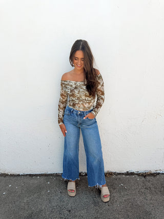 Halston Mesh Top