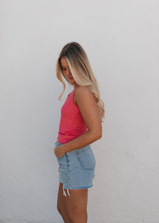 The Essential Tank - Hot Pink